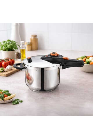 Autocuiseur en acier inoxydable –  6 l – 18,5 et 22 cm