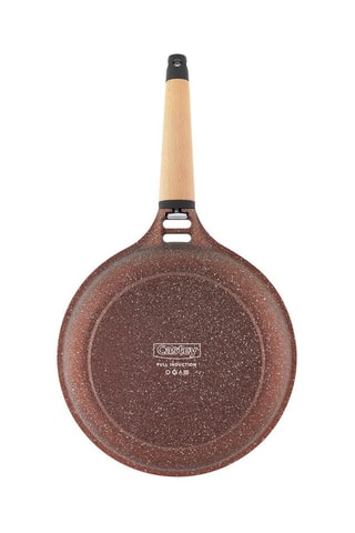 Poêle avec manche en bois de cèdre amovible - 20 cm