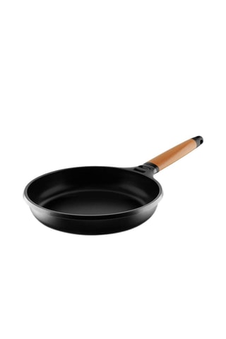 Poêle avec manche en bois de cèdre amovible - 16 cm