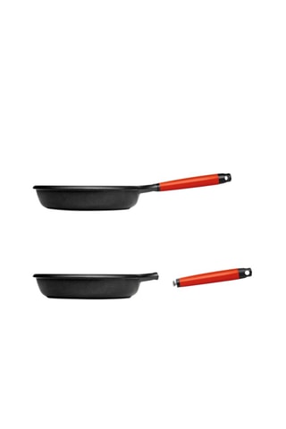 3 poêles avec manche amovible - 20/24/28 cm