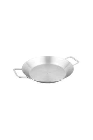Sautoir à paella en acier inoxydable - 34 cm