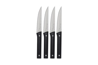 4 couteaux à steak en acier inoxydable