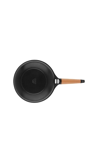 Wok avec manche amovible en bois de cèdre - 28 cm - 4 l