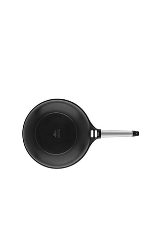 Wok avec manche amovible en acier inoxydable - 28 cm - 4 l