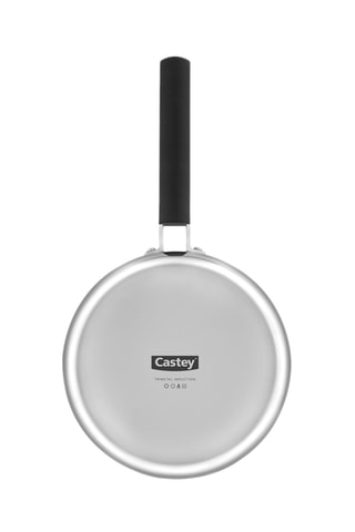 Poêle en acier inoxydable et silicone – 18 cm