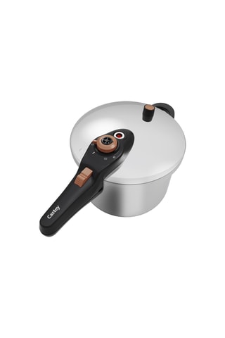 2 autocuiseurs en acier inoxydable – 4 et 6 l – 18,5 et 22 cm