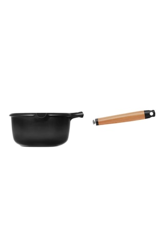 Casserole avec manche amovible en bois de cèdre - 18 cm - 1,9 l
