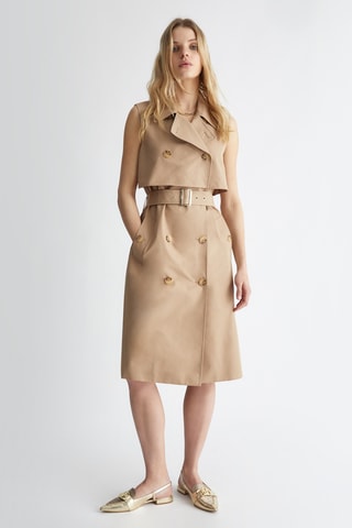Trench sans manches - Beige
