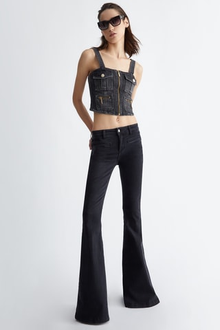 Top en jean - Bleu