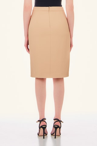 Jupe portefeuille - Beige