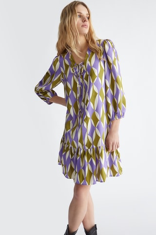 Robe taille basse - Multicolore