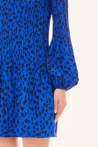 Robe plissée - Bleu
