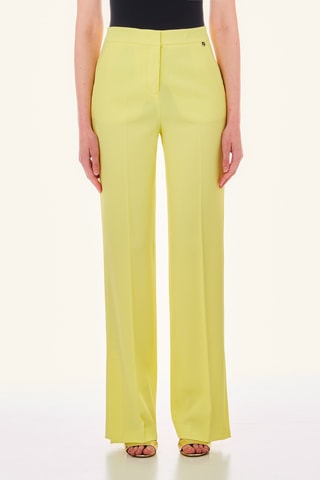 Pantalon de costume taille haute - Jaune