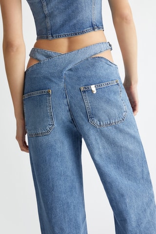 Jean wide legs - Bleu
