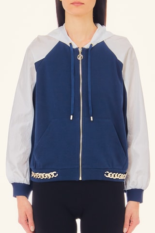 Sweat à capuche - Bleu