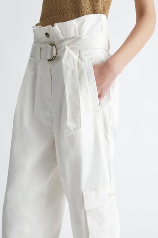Pantalon 7/8 taille haute - Blanc