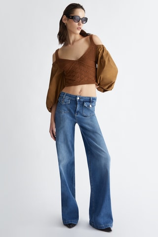 Crop top - Marron