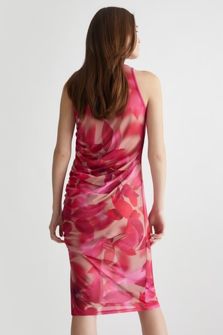 Robe drapée - Fuchsia