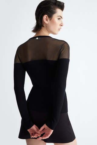 Gilet bi-matière - Noir