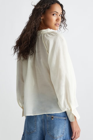 Blouse en soie - Beige