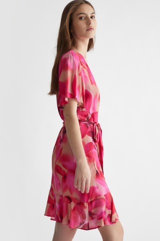 Robe portefeuille - Fuchsia