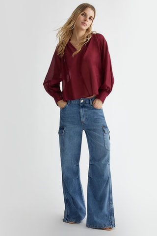 Blouse en soie - Bordeaux