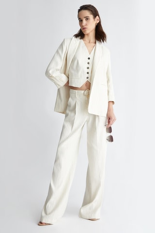 Veste de costume en lin - Blanc
