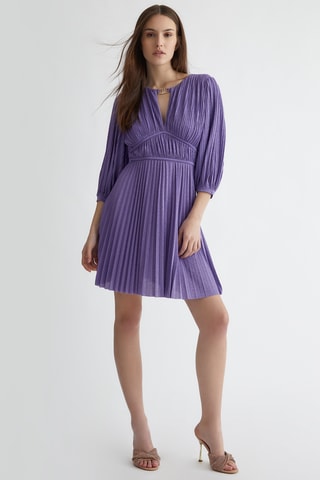 Robe plissée - Violet