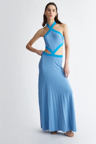 Robe longue - Bleu