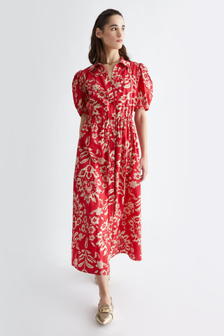 Robe chemise - Rouge