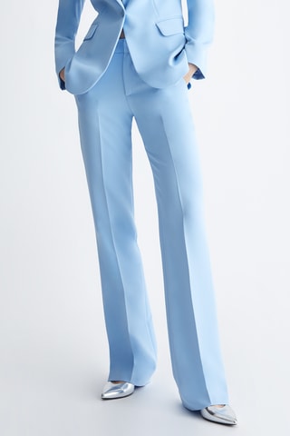 Pantalon taille haute - Bleu