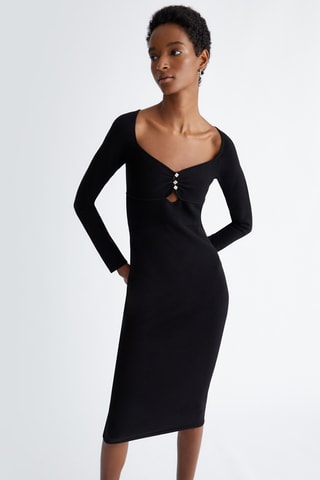 Robe fourreau - Noir