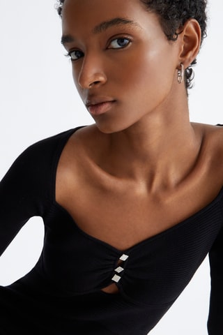 Robe fourreau - Noir