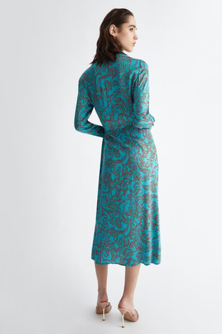 Robe portefeuille - Turquoise