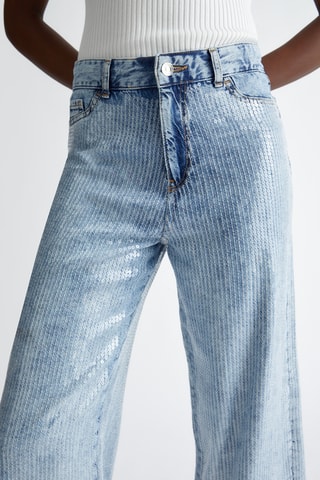 Jean flare 7/8 - Bleu