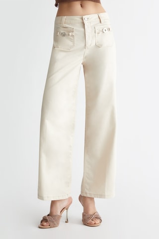 Pantalon flare - Beige