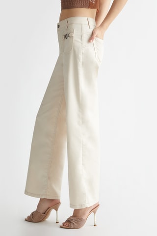 Pantalon flare - Beige