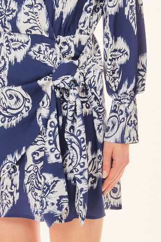 Robe portefeuille - Bleu