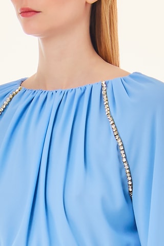 Crop top - Bleu