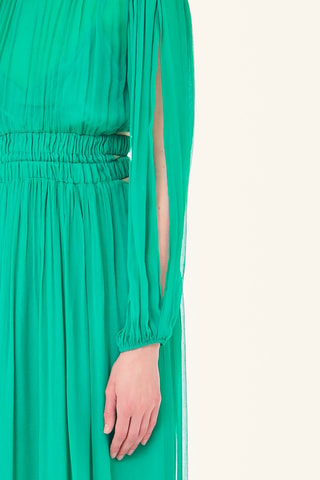 Robe plissée - Vert