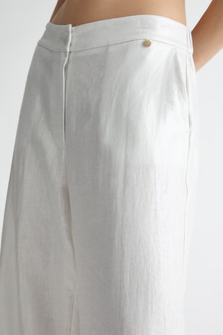 Pantalon en lin - Argenté