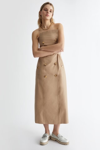 Robe bustier - Beige