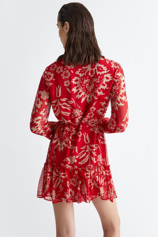 Robe volantée - Rouge