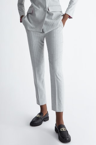Pantalon cigarette - Gris
