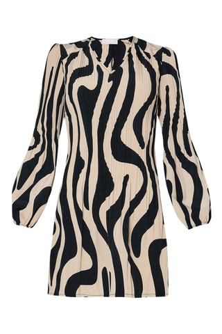 Robe plissée - Beige