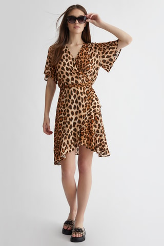 Robe portefeuille - Marron