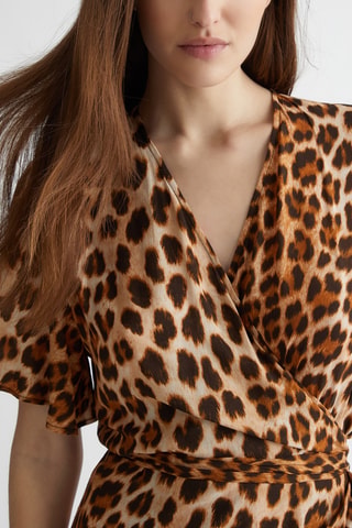 Robe portefeuille - Marron