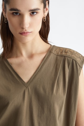 Top sans manches - Marron