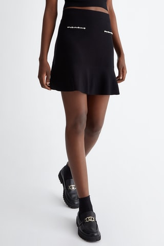 Minijupe taille haute - Noir