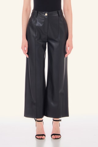 Pantalon straight taille haute - Noir
